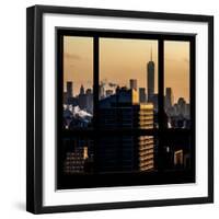 View from the Window - One World Trade Center at Sunset-Philippe Hugonnard-Framed Photographic Print