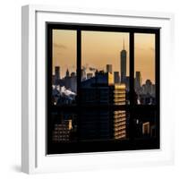 View from the Window - One World Trade Center at Sunset-Philippe Hugonnard-Framed Photographic Print