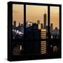 View from the Window - One World Trade Center at Sunset-Philippe Hugonnard-Stretched Canvas