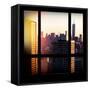 View from the Window - One World Trade Center at Sunset-Philippe Hugonnard-Framed Stretched Canvas