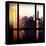 View from the Window - One World Trade Center at Sunset-Philippe Hugonnard-Stretched Canvas