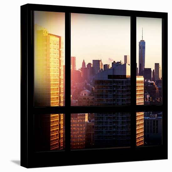 View from the Window - One World Trade Center at Sunset-Philippe Hugonnard-Stretched Canvas