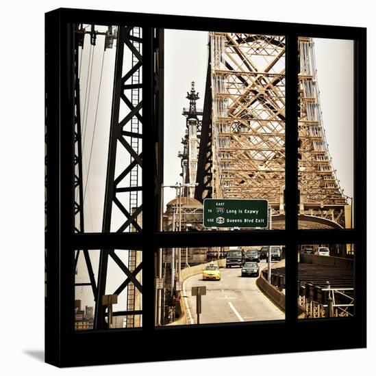 View from the Window - Queensboro Bridge Traffic-Philippe Hugonnard-Stretched Canvas