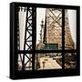 View from the Window - Queensboro Bridge Traffic-Philippe Hugonnard-Framed Stretched Canvas