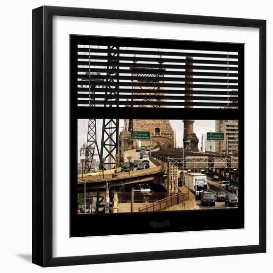 View from the Window - Queensboro Bridge Traffic-Philippe Hugonnard-Framed Photographic Print