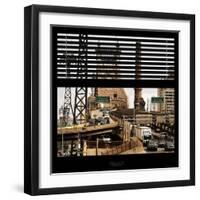 View from the Window - Queensboro Bridge Traffic-Philippe Hugonnard-Framed Premium Photographic Print