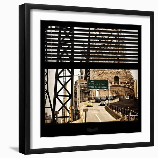 View from the Window - Queensboro Bridge Traffic-Philippe Hugonnard-Framed Photographic Print