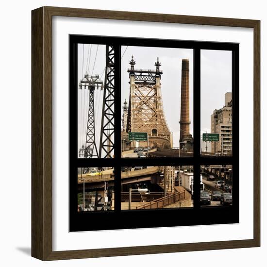 View from the Window - Queensboro Bridge Traffic-Philippe Hugonnard-Framed Photographic Print