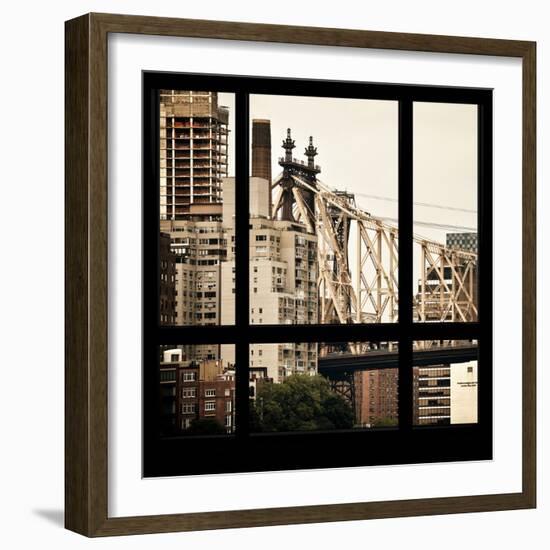 View from the Window - Queensboro Bridge-Philippe Hugonnard-Framed Photographic Print