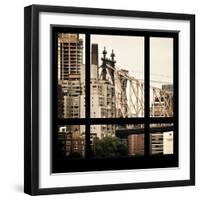 View from the Window - Queensboro Bridge-Philippe Hugonnard-Framed Photographic Print