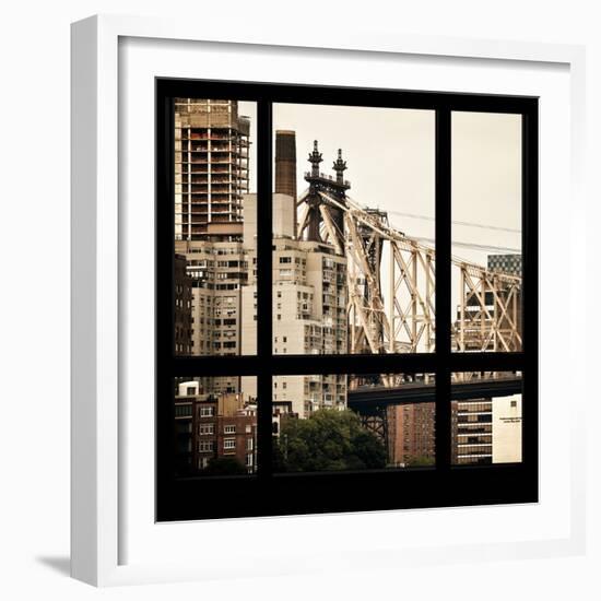 View from the Window - Queensboro Bridge-Philippe Hugonnard-Framed Photographic Print