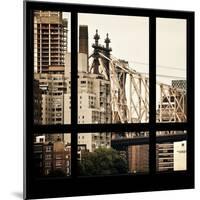 View from the Window - Queensboro Bridge-Philippe Hugonnard-Mounted Photographic Print