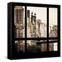 View from the Window - Queensboro Bridge-Philippe Hugonnard-Framed Stretched Canvas