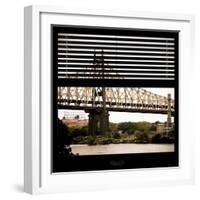 View from the Window - Queensboro Bridge-Philippe Hugonnard-Framed Photographic Print