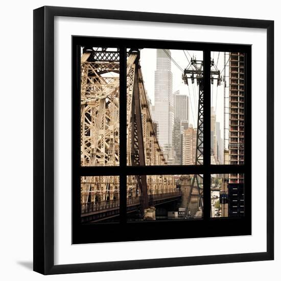 View from the Window - Queensboro Bridge-Philippe Hugonnard-Framed Photographic Print