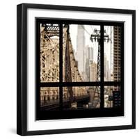 View from the Window - Queensboro Bridge-Philippe Hugonnard-Framed Photographic Print