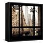 View from the Window - Queensboro Bridge-Philippe Hugonnard-Framed Stretched Canvas