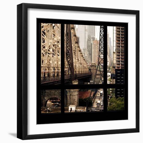 View from the Window - Queensboro Bridge-Philippe Hugonnard-Framed Photographic Print