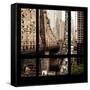 View from the Window - Queensboro Bridge-Philippe Hugonnard-Framed Stretched Canvas