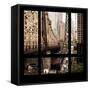 View from the Window - Queensboro Bridge-Philippe Hugonnard-Framed Stretched Canvas