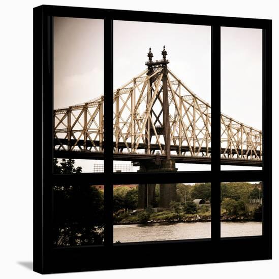 View from the Window - Queensboro Bridge-Philippe Hugonnard-Stretched Canvas