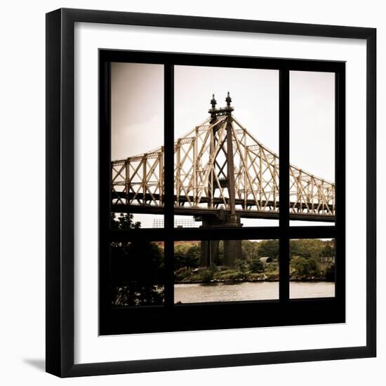 View from the Window - Queensboro Bridge-Philippe Hugonnard-Framed Premium Photographic Print