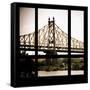 View from the Window - Queensboro Bridge-Philippe Hugonnard-Framed Stretched Canvas