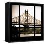 View from the Window - Queensboro Bridge-Philippe Hugonnard-Framed Stretched Canvas