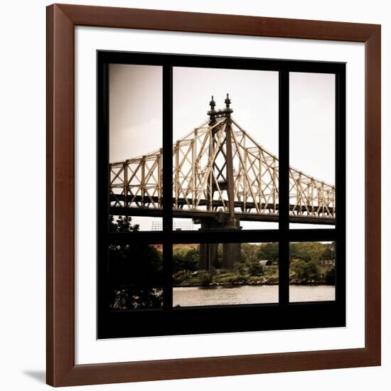 View from the Window - Queensboro Bridge-Philippe Hugonnard-Framed Photographic Print