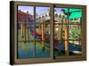 View from the Window Rialto Bridge at Venice-Anna Siena-Stretched Canvas