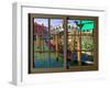 View from the Window Rialto Bridge at Venice-Anna Siena-Framed Giclee Print