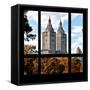 View from the Window - San Remo Building in Autumn - Central Park-Philippe Hugonnard-Framed Stretched Canvas