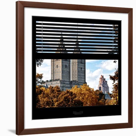 View from the Window - San Remo Building in Autumn - Central Park-Philippe Hugonnard-Framed Photographic Print
