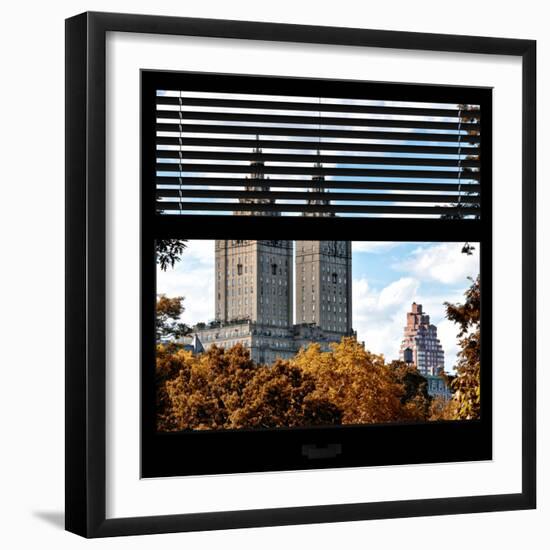 View from the Window - San Remo Building in Autumn - Central Park-Philippe Hugonnard-Framed Photographic Print