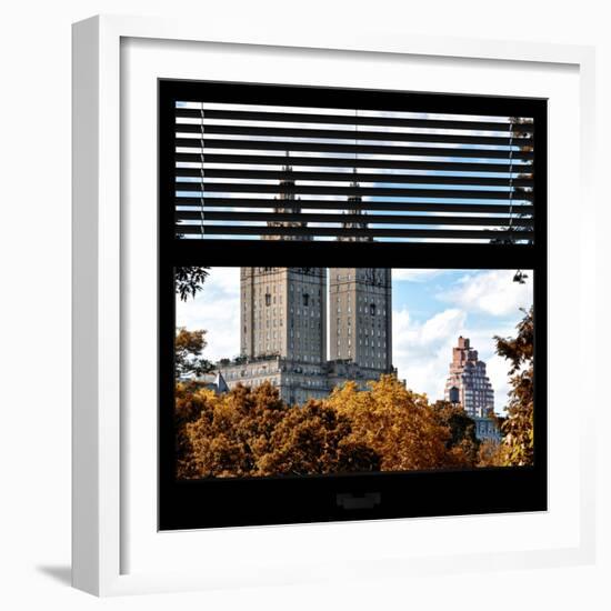 View from the Window - San Remo Building in Autumn - Central Park-Philippe Hugonnard-Framed Photographic Print