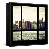 View from the Window - Skyline - Manhattan-Philippe Hugonnard-Framed Stretched Canvas