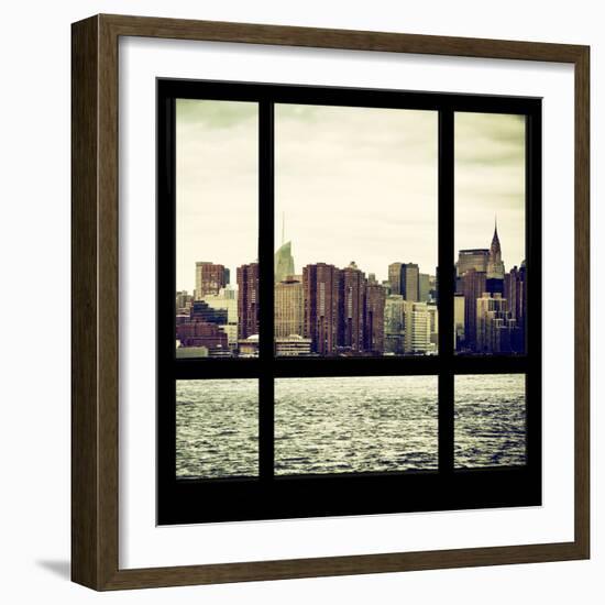 View from the Window - Skyline - Manhattan-Philippe Hugonnard-Framed Photographic Print