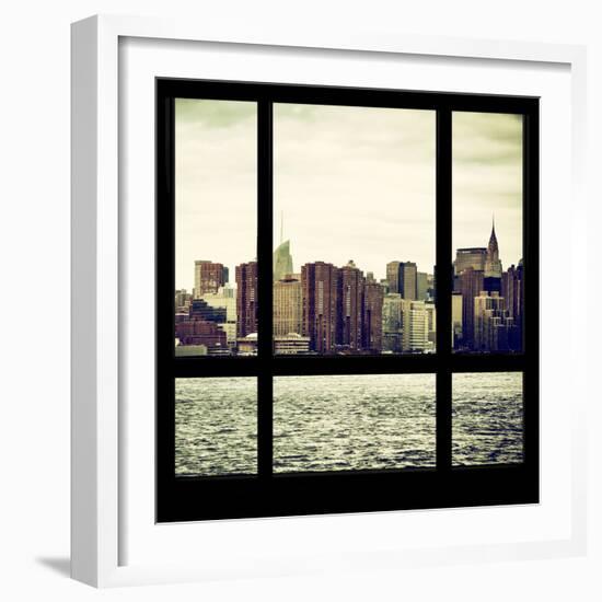 View from the Window - Skyline - Manhattan-Philippe Hugonnard-Framed Photographic Print