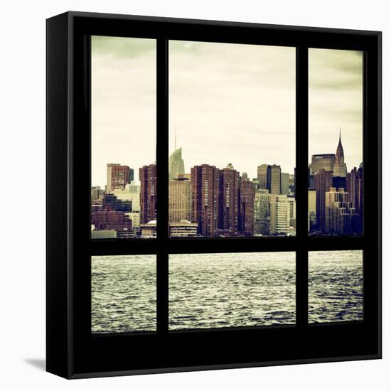 View from the Window - Skyline - Manhattan-Philippe Hugonnard-Framed Stretched Canvas