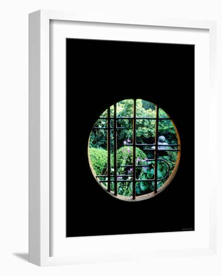 View from the Window, Tentokuin Temple, Kyoto, Japan-null-Framed Photographic Print