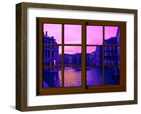 View from the Window the Grand Canal at Venice-Anna Siena-Framed Giclee Print