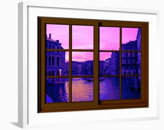 View from the Window the Grand Canal at Venice-Anna Siena-Framed Giclee Print