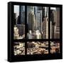 View from the Window - Theater District Manhattan-Philippe Hugonnard-Framed Stretched Canvas