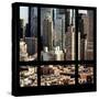 View from the Window - Theater District Manhattan-Philippe Hugonnard-Stretched Canvas