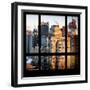 View from the Window - Times Square Buildings-Philippe Hugonnard-Framed Photographic Print