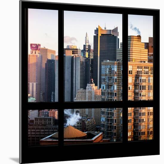 View from the Window - Times Square Buildings-Philippe Hugonnard-Mounted Photographic Print