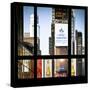 View from the Window - Times Square Buildings-Philippe Hugonnard-Stretched Canvas