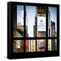 View from the Window - Times Square Buildings-Philippe Hugonnard-Framed Stretched Canvas