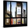 View from the Window - Times Square Buildings-Philippe Hugonnard-Stretched Canvas