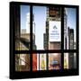 View from the Window - Times Square Buildings-Philippe Hugonnard-Stretched Canvas